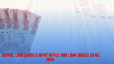 Jadwal Cair Bansos BPNT Rp400 Ribu dan Beras 20 Kg Tahun 2025 Terbaru