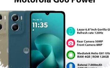 Alternatif HP Murah 2026: Motorola G06 Power Baterai 7000 mAh & Fitur Premium Rp1,5 Jutaan