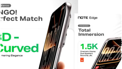 Infinix Note Edge 5G: Bodi Tipis 7,2mm, Baterai 6500mAh Tahan 26 Jam Navigasi & 22 Jam Video
