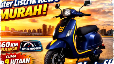 Uwinfly T3S Pro: Skuter Listrik Bergaya Retro Mirip Vespa, Harga Mulai Rp 9,9 Juta Cocok untuk Urban!