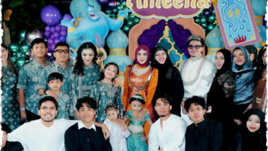 7 Gaya Busana Keluarga Aurel dan Atta Halilintar, Nuansa Timur Tengah Menghidupkan Pesta Ulang Tahun Ameena yang Memesona