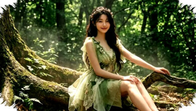Prompt AI Menghadirkan Foto Hutan Magical Fantasy, Edit Natural Seperti Pemotretan Profesional Memukau