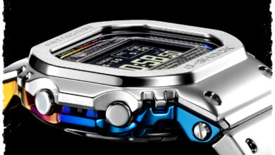 G-Shock 5000 Berlapis Pelangi Metal, Solar dan Bluetooth Ubah Arah Seri Ikonik